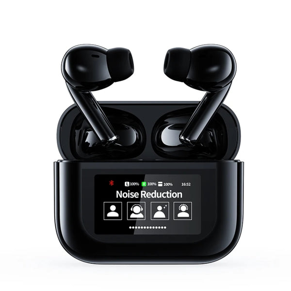 A9 Pro Original LED Display - ANC/ENC Enabled - Equalizer, Notifications, Apps
