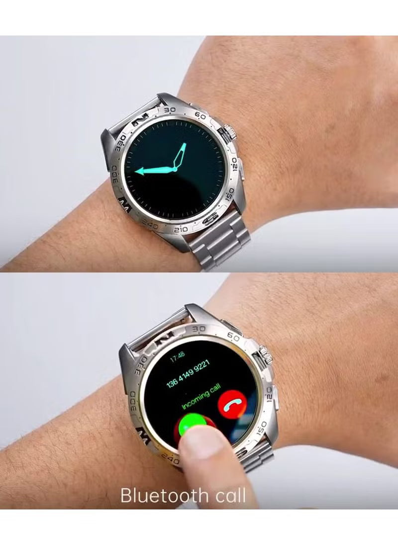 Haino Teko Germany RW 23 Smartwatch Round Shape Stainless Chain and HD Full Screen