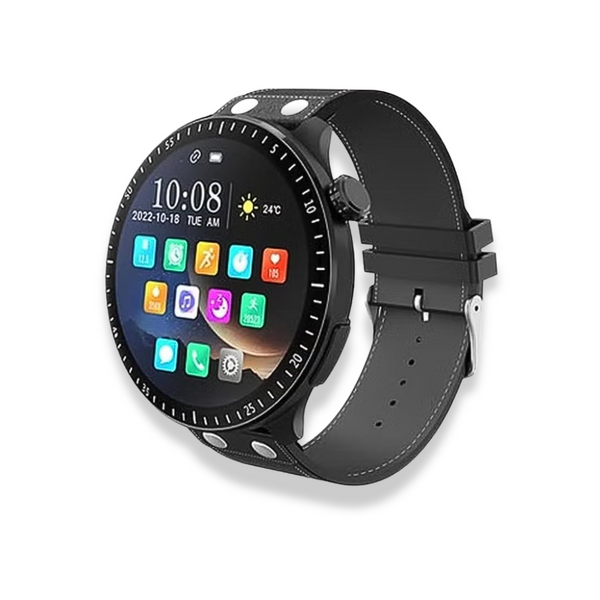 Haino Teko RW40 Smart Watch – 53MM Full Screen Round Display, Wireless Charger, Stylish Design for Men & Boys, Black
