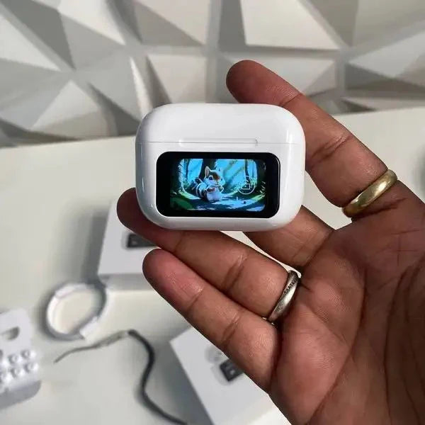 A9 Pro Original LED Display - ANC/ENC Enabled - Equalizer, Notifications, Apps